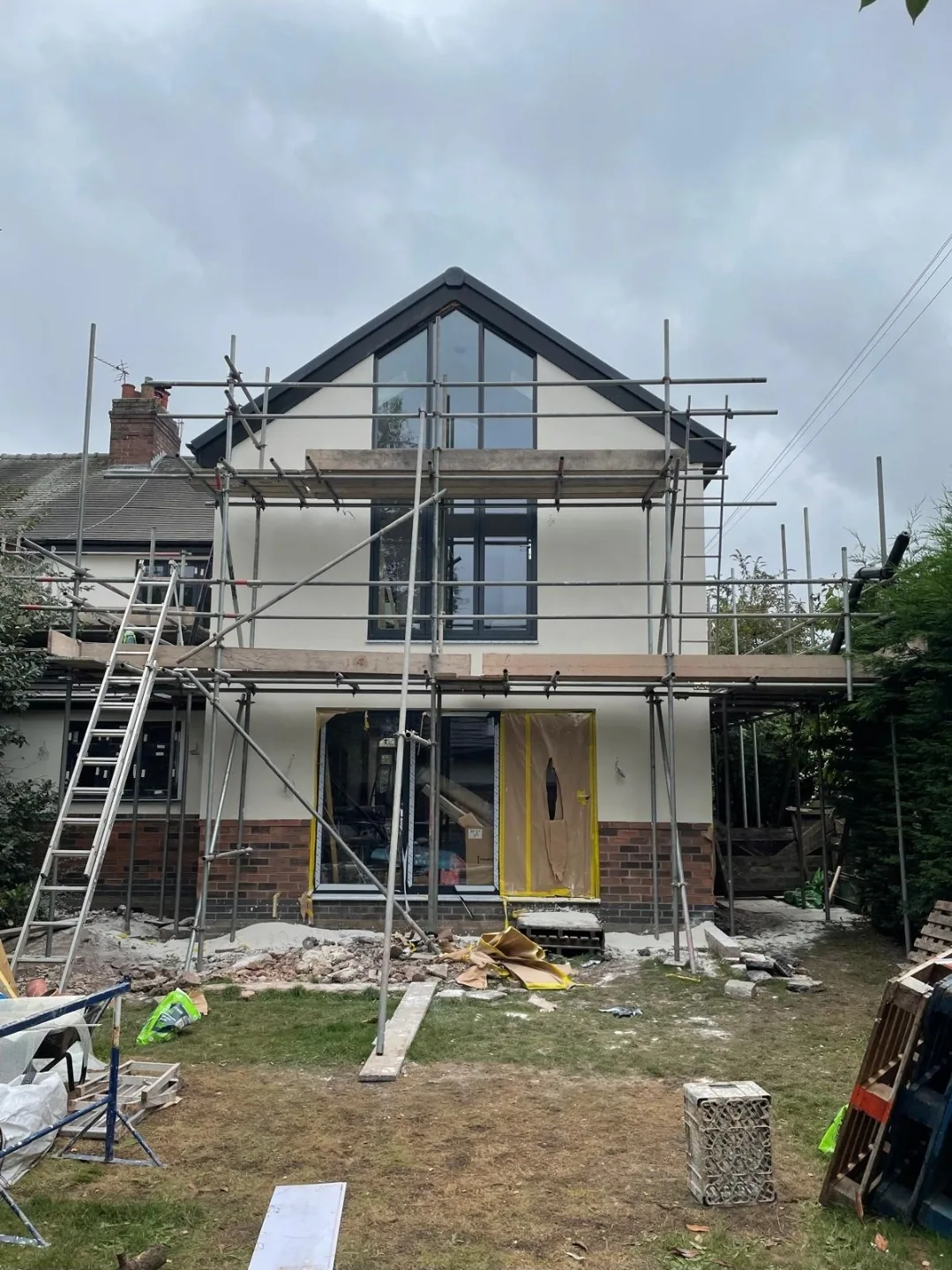 Rear extension refurbishment work in progress