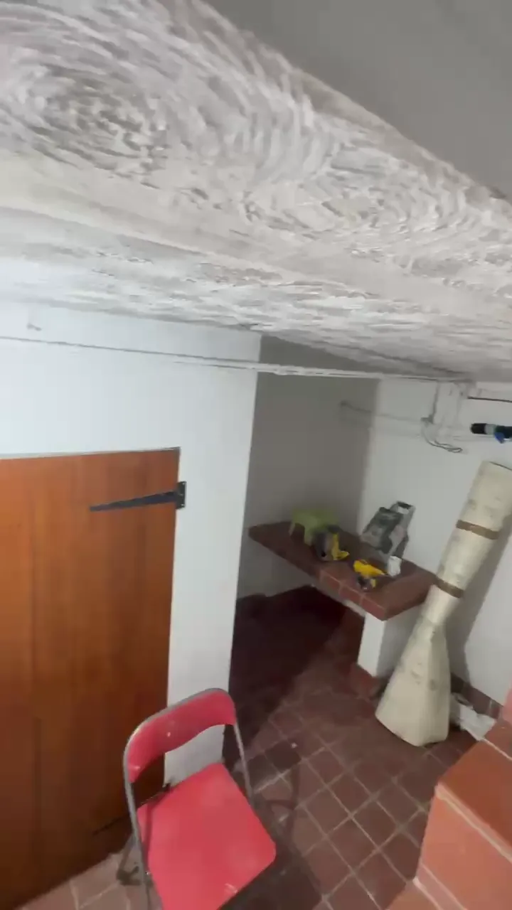 Lower level room part way through the works